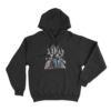 Folk Portrait Hoodie Black
