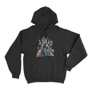 Folk Portrait Hoodie Black