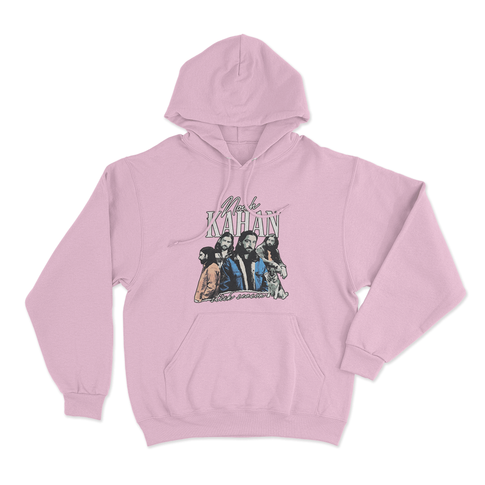Folk Portrait Hoodie Pink Folk Portrait Hoodie Pink