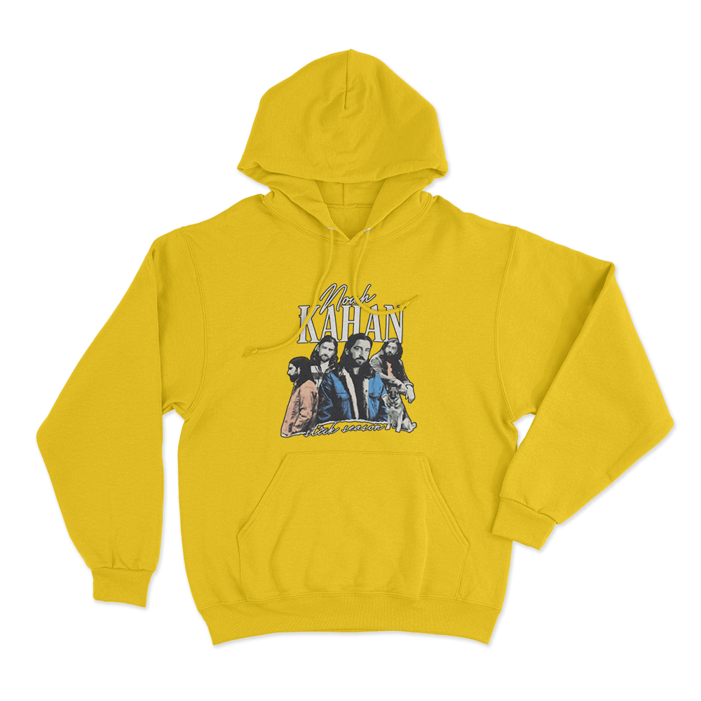 Folk Portrait Hoodie Yellow Folk Portrait Hoodie Yellow