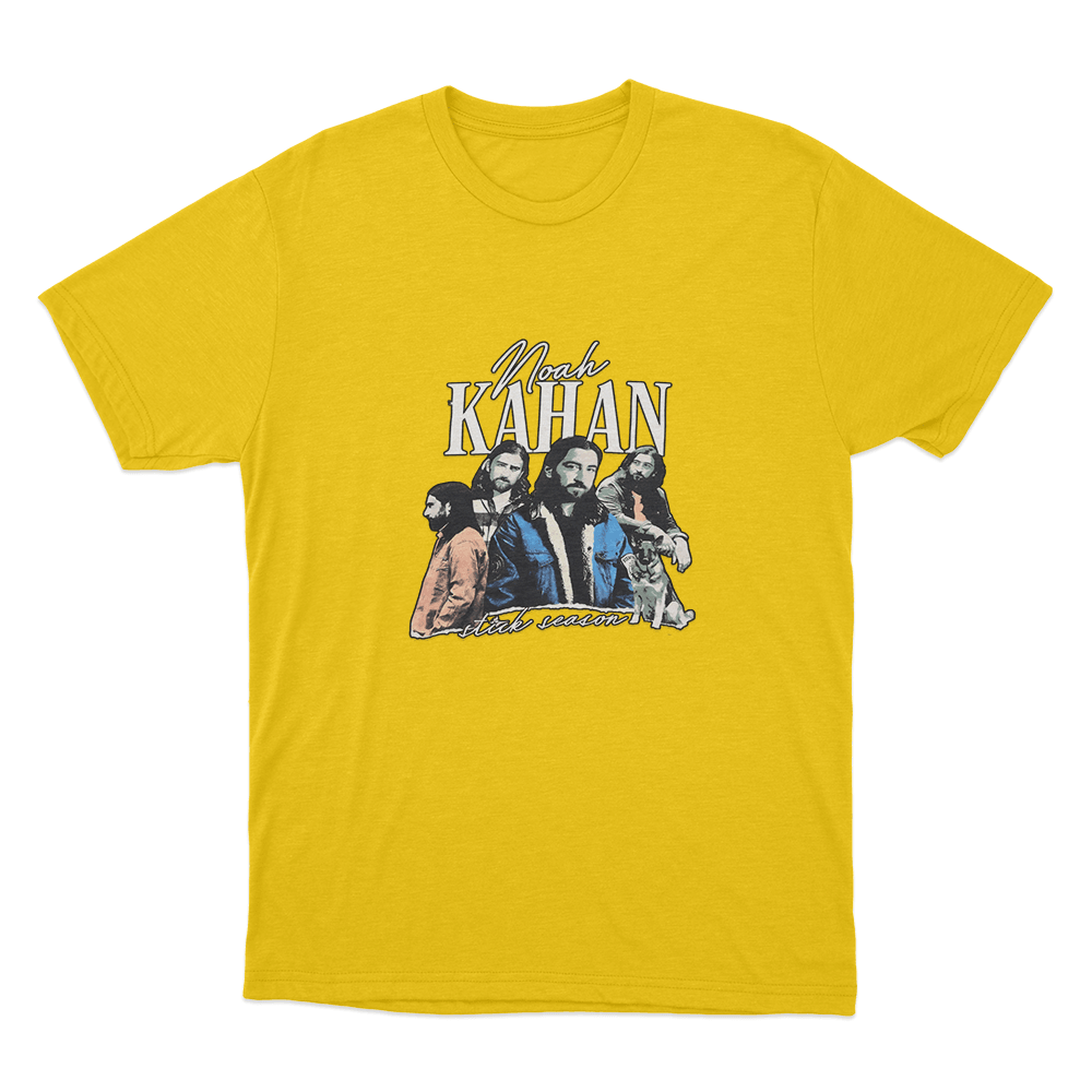 Folk Portrait T Shirt Yellow Folk Portrait T Shirt Yellow