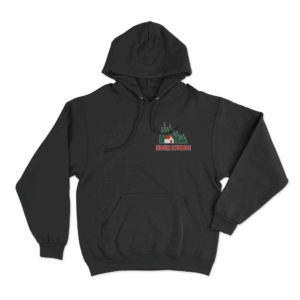Forest Cabin Hoodie Black