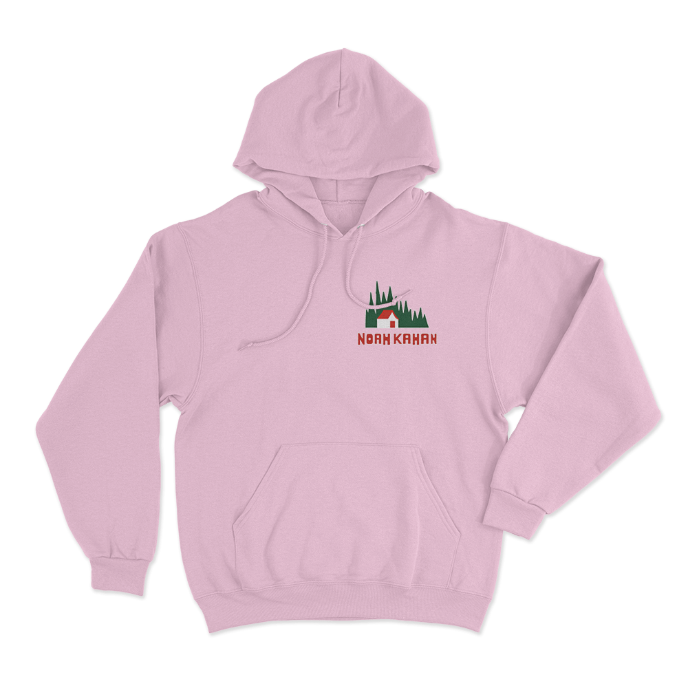 Forest Cabin Hoodie Pink Forest Cabin Hoodie Pink