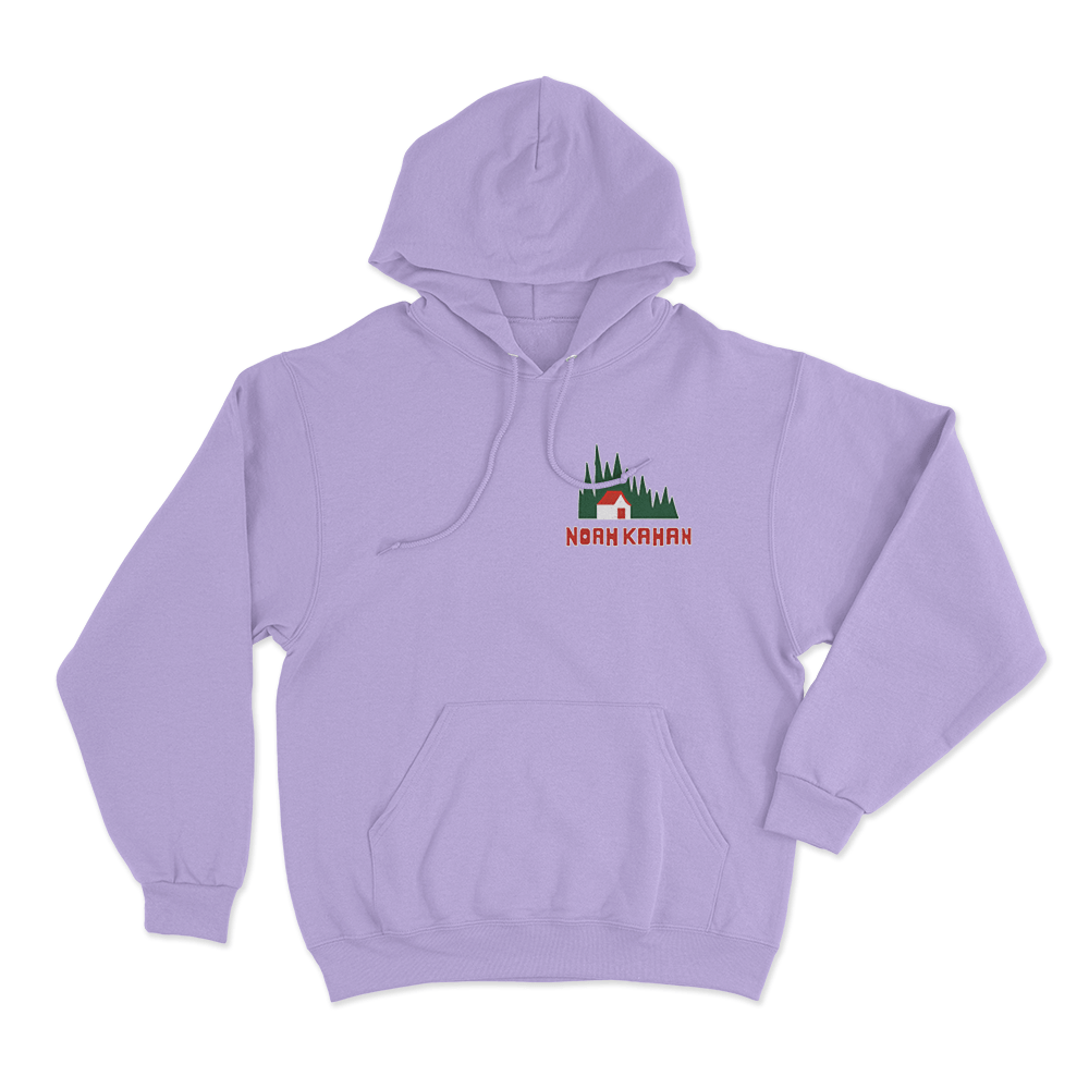 Forest Cabin Hoodie Purple Forest Cabin Hoodie Purple