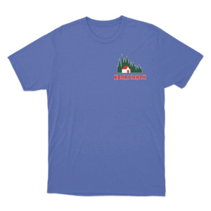 Forest Cabin T Shirt Blue