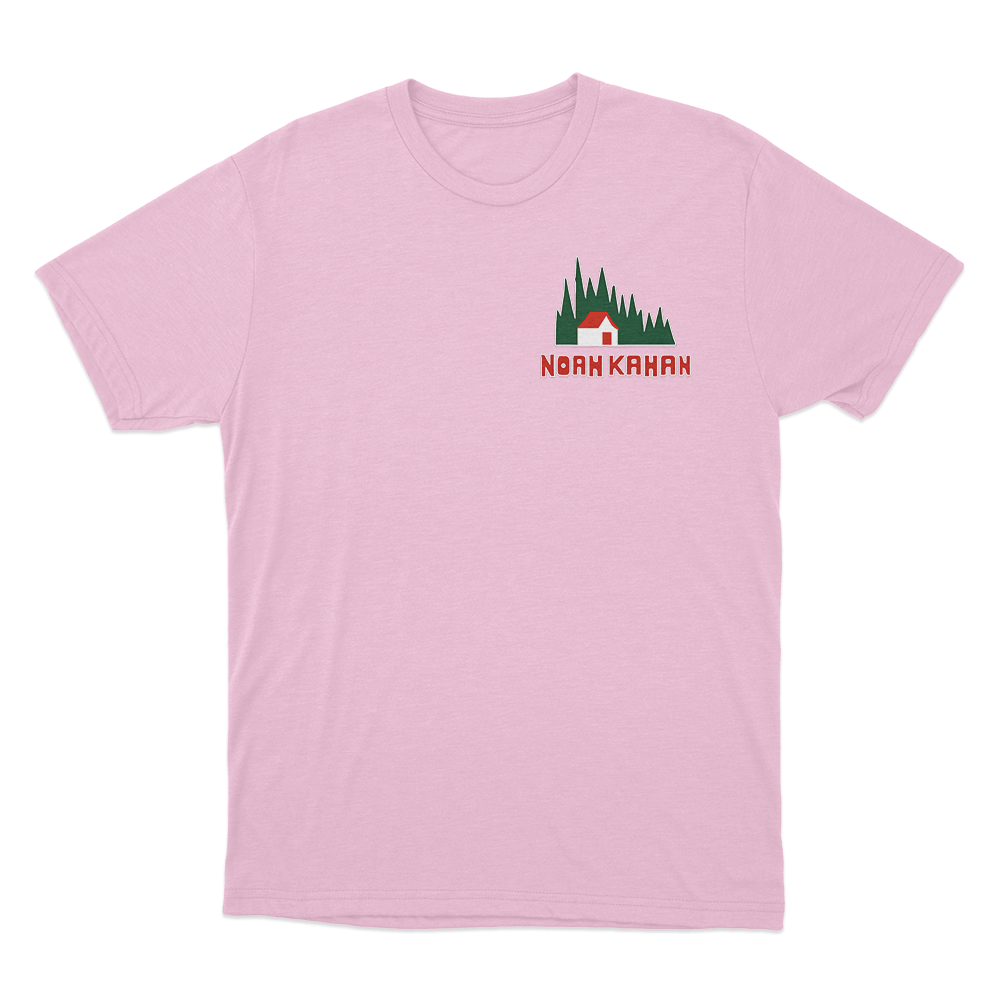 Forest Cabin T Shirt Pink Forest Cabin T Shirt Pink