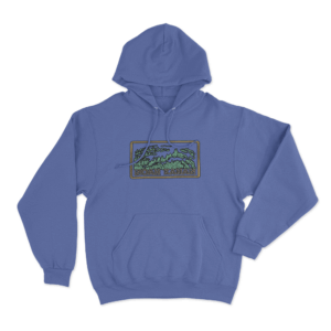 Forest Frame Hoodie Blue