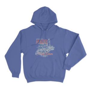 Maine Lighthouse Hoodie Blue