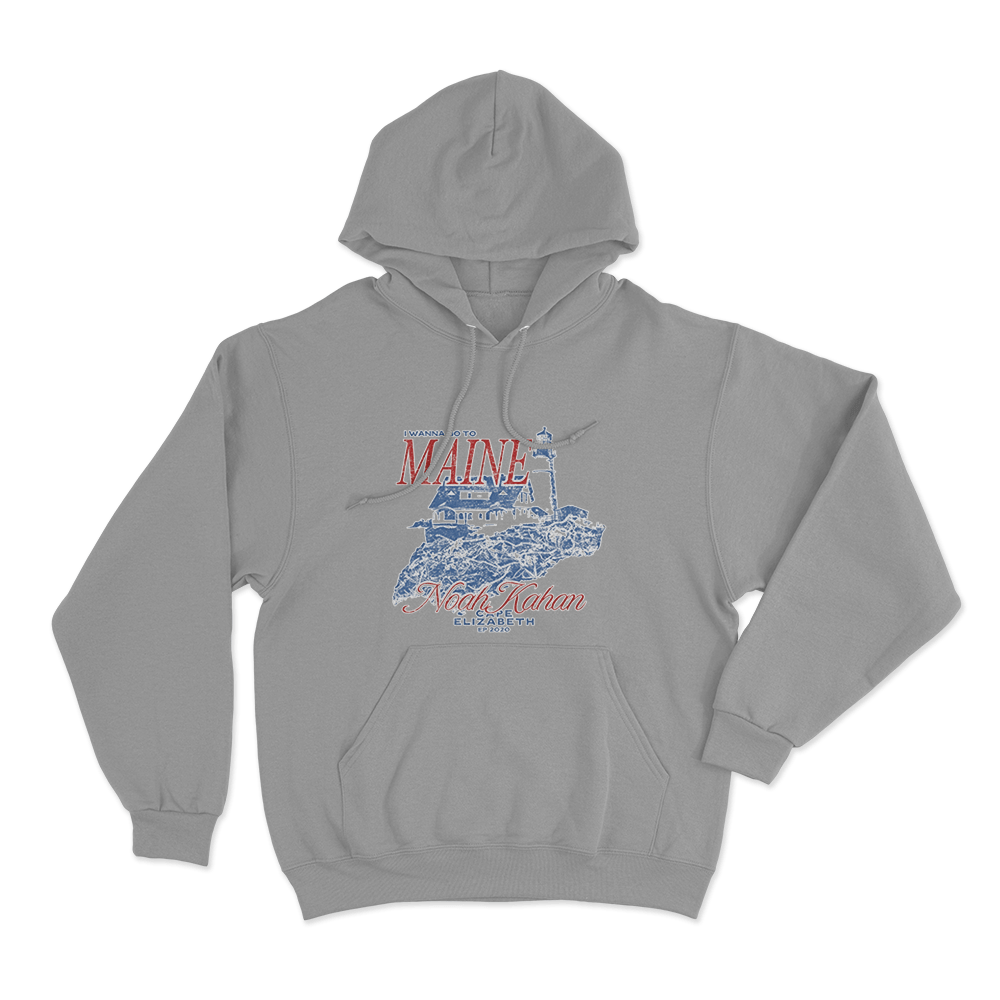 Maine Lighthouse Hoodie Grey Maine Lighthouse Hoodie Grey