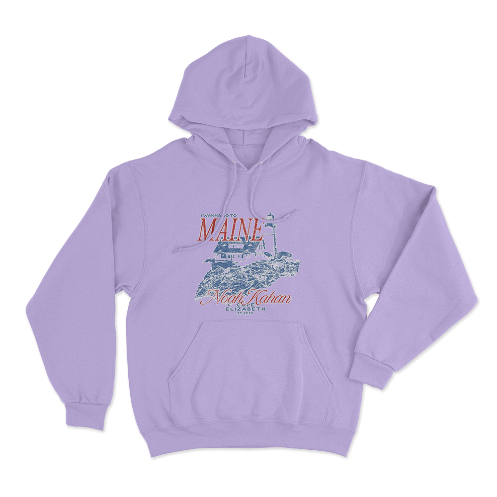Maine Lighthouse Hoodie Purple Maine Lighthouse Hoodie Purple