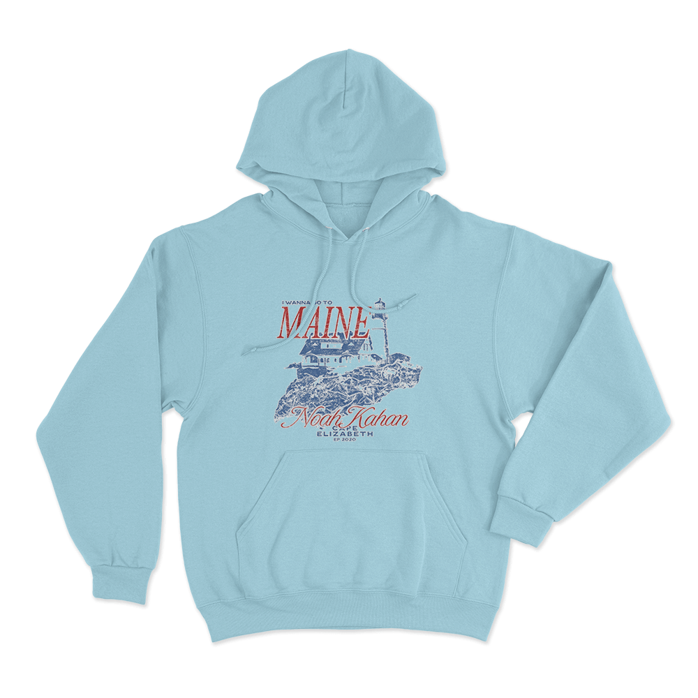 Maine Lighthouse Hoodie Sky Blue Maine Lighthouse Hoodie Sky Blue