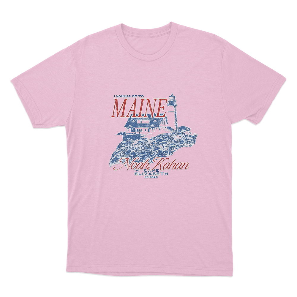 Maine Lighthouse T Shirt Pink Maine Lighthouse T Shirt Pink