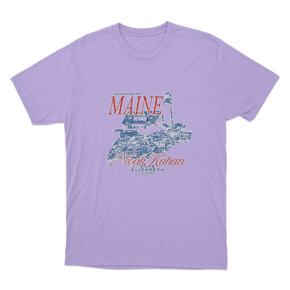 Maine Lighthouse T Shirt Purple Maine Lighthouse T Shirt Purple