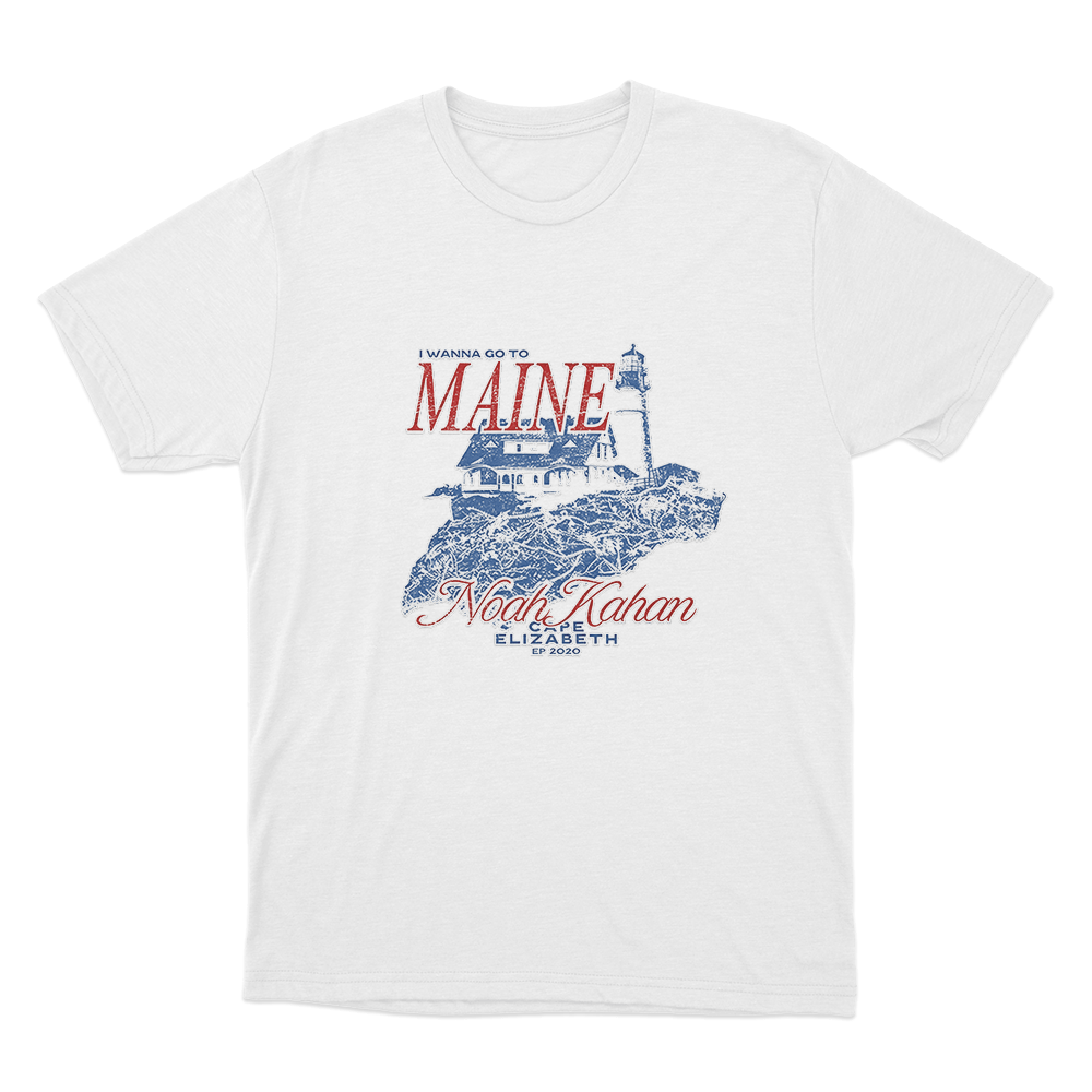 Maine Lighthouse T Shirt White Maine Lighthouse T Shirt White