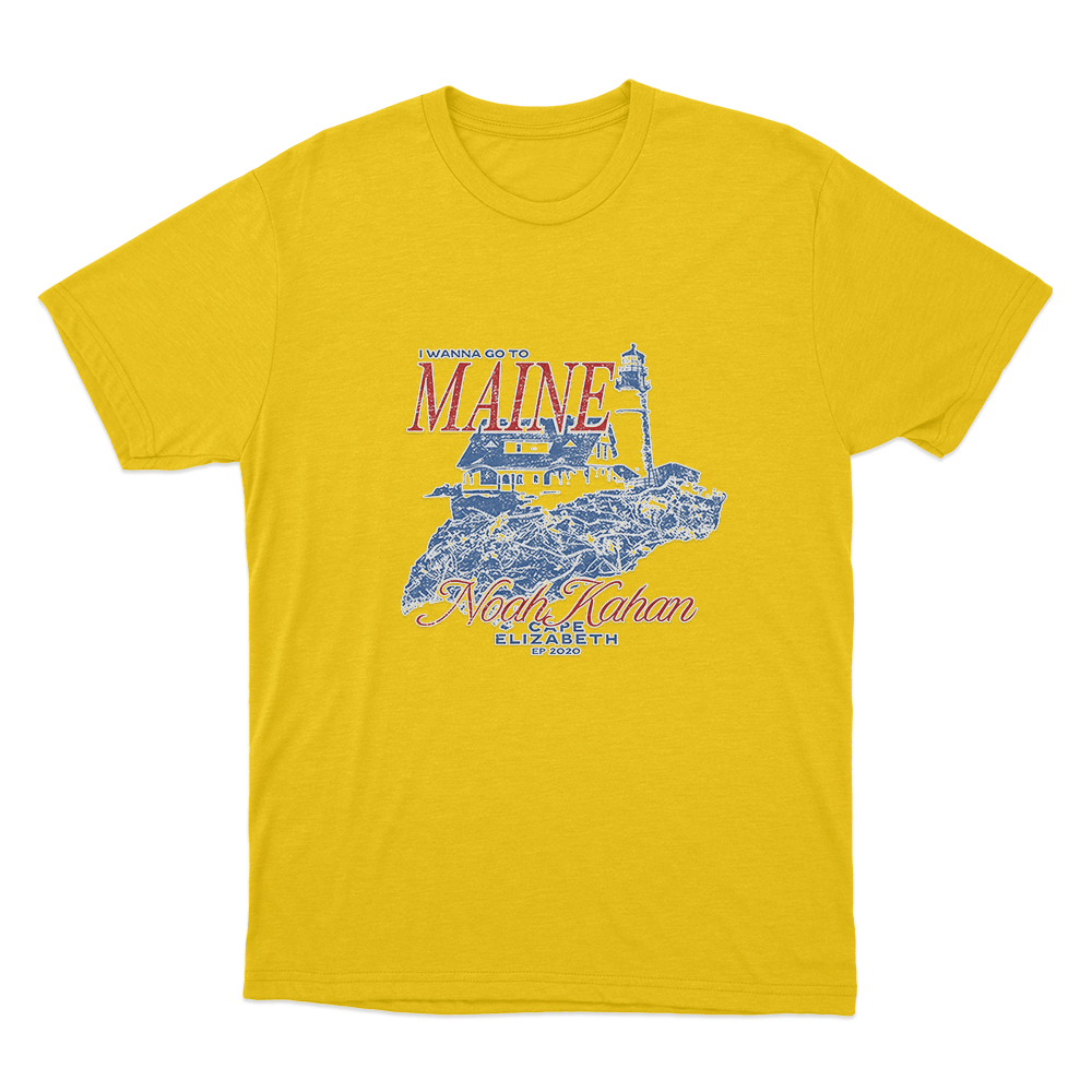 Maine Lighthouse T Shirt Yellow Maine Lighthouse T Shirt Yellow